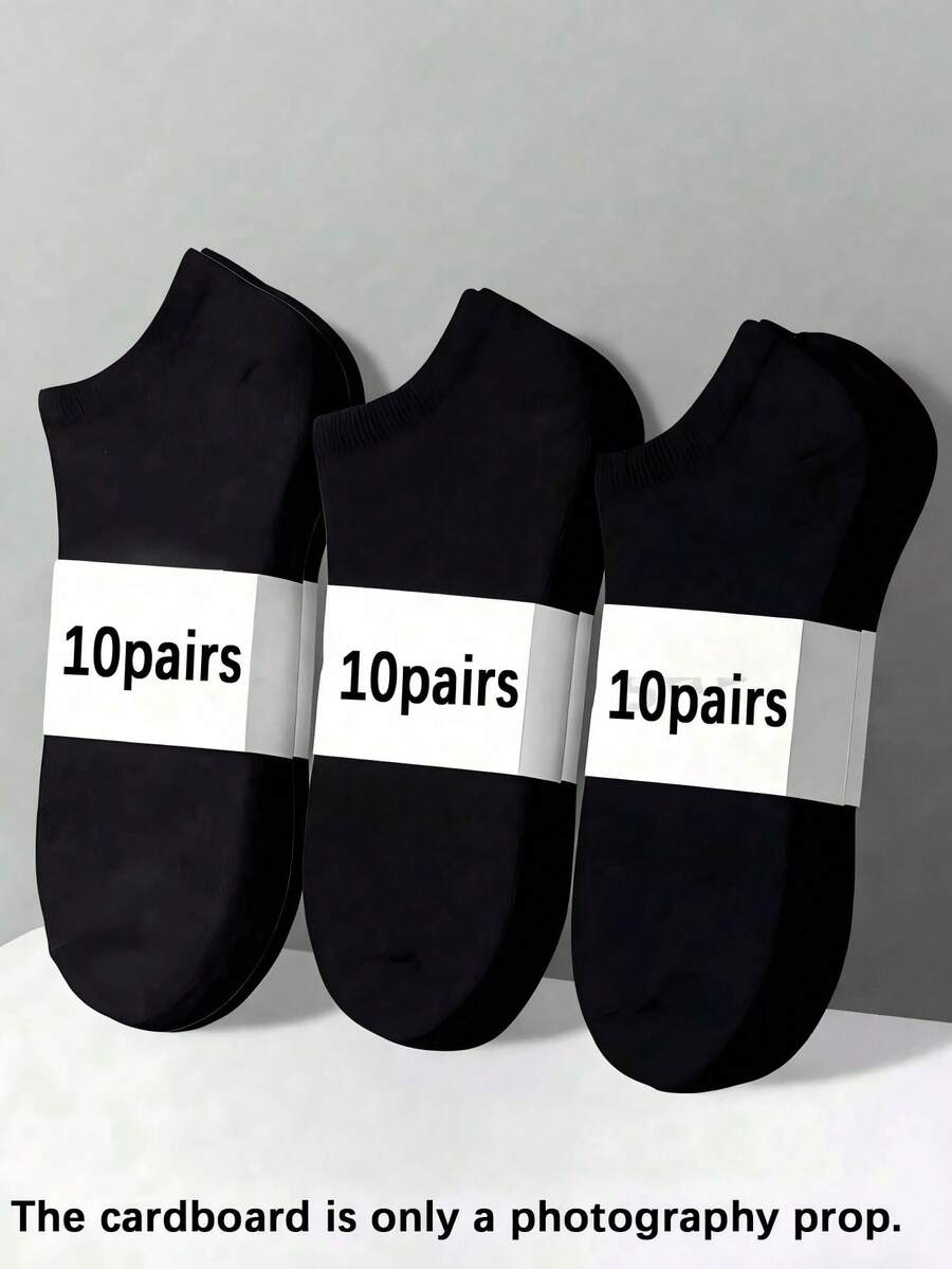 10/15 Pasang Kaos Kaki Pendek dan Kaos Kaki Model Rendah Seri Aneka Warna untuk Wanita, Kaos Kaki Tipis untuk Musim Panas - MultiWarna - View 1