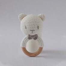 Toys, Easter, Baby Toys, Stitch Stuff, Room Decor, Easter Basket Stuffers, Handmade Knitted Rattle Toy, Multi-Color/Animal Shaped Rattle Toy, Suitable For 0-3 Years Old, Newborn Commemorative Gift, Baby Party Favor, Parent-Child Interactive Toy - Multicolor - View 10