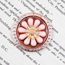 360° Rotating Shiny Flower Ring Phone Holder - Universal Shiny Metal Phone Ring Stand Grip, Cute Portable Phone Accessory For All Smartphones - Multicolor - View 38