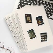 36 Peças Adesivos de Decoração Vintage Dark Academia, Conjunto de Adesivos Recortados com Estética Retrô de Livro Antigo & Vintage para Diários, Planejadores & Decoração - carimbo - Visão 5