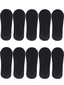 1/5/10/15/30 pares de calcetines deportivos neutros, calcetines de tobillo blanco/negro/gris, unicolor estilo minimalista, adecuados para uso casual diario - Multicolor - Ver 16