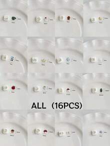 Mini Cute Shapes Polymer Clay Cutters, Tiny Animal & Food Molds For Kawaii Earring Crafts - White - View 11