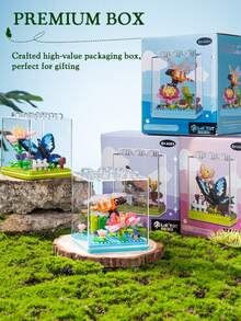Juguetes de Bloques de Construcción 3D Divertidos Serie Mundo de Insectos Educación Temprana Rompecabezas Dibujos Animados Regalo de Cumpleaños de Alta Calidad - Multicolor - Ver 1