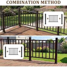 4Ftx 36in H Level Deck Railing Kit, Textured Black AAMA2604 Powder Coat, IBC Certified Guard Rail Deck Porch Balcony Patio Outdoor - Black-level Railing + 4 Step + 1 - View 5
