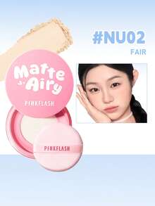 PINKFLASH 控油散粉，長效防水抗汗防暈染定妝粉，適合 Gen Z 與 Y2K 化妝風格，情人節與新年的理想禮物，F30 - #NU02 - 查看 2