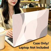 1件式 Macbook 相容保護殼，不對稱圖形 UV 印刷圖案，筆電保護套，極簡輕量耐用，相容 Macbook Air Pro 13.3 13.6 14.2 15.3 16.2 吋，適用於 13 吋 Neo 筆電保護殼 A3404 型號/ D14, D16 - 查看 4