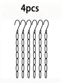 7-Slot Metal Chain Hanging Hook, Space-Saving Foldable Organizer Rack, Multi-Hook High-Efficiency Storage, Durable Wardrobe Accessory For Clothing Organization,Bedroom Decor,Home Deccor,Bathroom Accessarie,Christmas Gift,Gift For Men,Travel Essential - View 13