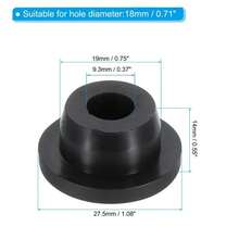 16pcs T-Shaped Rubber Stoppers, Insulated/Corrosion-Resistant/Heat-Resistant/Cold-Resistant/Strong Sealing/Waterproof/Dustproof, Suitable For Laboratory Or Other Bottle Sealing, Hole Plugs, Test Tube Stoppers, Household Use - Black - View 10