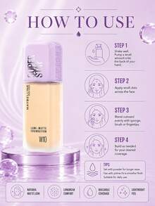 Maybelline 美寶琳長效透明底妝 #W10，正裝 35ml/試用裝 10ml，輕盈持久、抗汗、霧面妝感、有效遮瑕，適合中性自然膚色 - 美寶蓮持妝輕透粉底液W10 - 查看 12