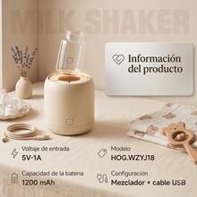 Mezclador Automático de Leche en Polvo 1200mAh Silencioso Base Antideslizante, Manos Libres para Padres de Bebés - Multicolor - Ver 7