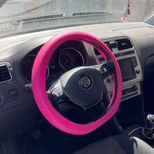 Ultra-Thin Non-Slip Silicone Steering Wheel Cover, Fits 13.77-14.17 Inch Cars, SUVs And Trucks, Quick Installation, Low-Profile Non-Slip, Slightly Sticky Surface, Better Control, Odorless Black Protective Cover, Suitable For Daily Commuting - Multicolor - View 12
