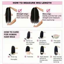 Wear And Go 無膠 C 型假髮 人髮預拔髮預修剪捲髮波波頭假髮 無膠 14 英吋 180% 密度短捲波波頭假髮 升級版免膠 4x4 蕾絲封口假髮 女款 - 自然色&黑色系 - 查看 11