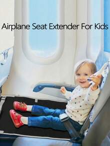 1pc Kids Airplane Travel Seat Extender Pad, Airplane Travel Hammock Travel Bed Seat Extender - Multicolor - View 1