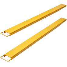 [Free Shipping] Pallet Fork Extensions, 84" Length 5.5" Width, Heavy Duty Carbon Steel Fork Extensions For Forklifts, 1 Pair Forklift Extensions, Industrial Forklift Fork Attachments For Forklift Truck, Yellow-XY704335 - Multicolor - View 2