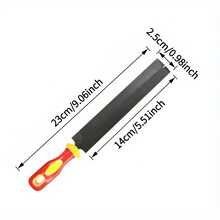 File + Steel Ruler 2pcs Set, Suitable For Sharpening Tools, Repairing, Measuring And Marking, Made Of High-Quality Steel, Durable And Sturdy - 2pcs - View 8