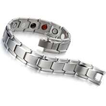 Brazalete de acero inoxidable minimalista versátil y de moda - Plateado - Ver 5