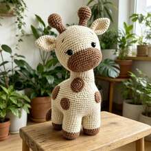 1pc Highland Cow/Giraffe/Heart Puppy Crochet Kit (Unfinished, Requires Simple Hand Crochet)! DIY Crochet Kit For Beginners, Includes Step-By-Step Guide And English Instructions. Desktop Decor Gift, Suitable For Halloween, Christmas, Graduation, Birthday - DIY Crochet Kit - View 7