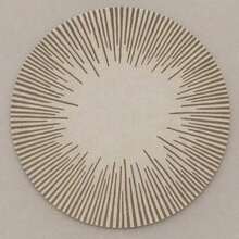 1pc Radial Line Round Rug, Decorative Carpet, Floor Mat, Living Room Carpet, Bedroom Carpet, Minimalist Rug - Multicolor - View 7