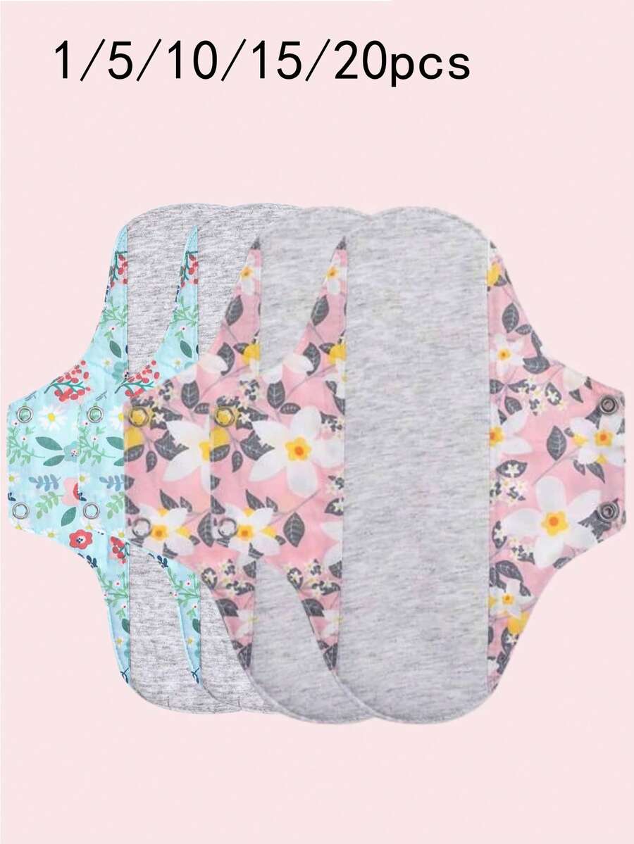 [Soft & Breathable Sanitary Pads] 8pcs Soft & Breathable Women's Sanitary Pads - Strong Absorption, Skin-Friendly Comfort, Washable & Reusable - View 1
