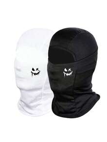 2pcs/3pcs Unisex Skull Funny Face Mask, Balaclava Hat, Riding Face Mask Neck Gaiter, Suitable For Daily Riding, Party, Outdoor Activities, All Seasons - Style H - View 20