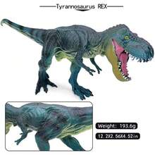 8 Styles 8-14Inch Hand-Painted Jurassic Dinosaur Models, T-Rex Allosaurus Brachiosaurus Triceratops, Room Decor Collectible Toy Gift For Boys - Multicolor - View 9