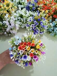 20/40入人造迷你鈴蘭花，多色 7.5cm/2.9in 易護理塑膠花，DIY 花環與花束，適用於情人節、復活節、婚禮及所有節日家居裝飾、模型屋、雕塑、收藏品與活動裝飾、仙女花園、陽台、室內 - mini 鈴蘭花 - 查看 3