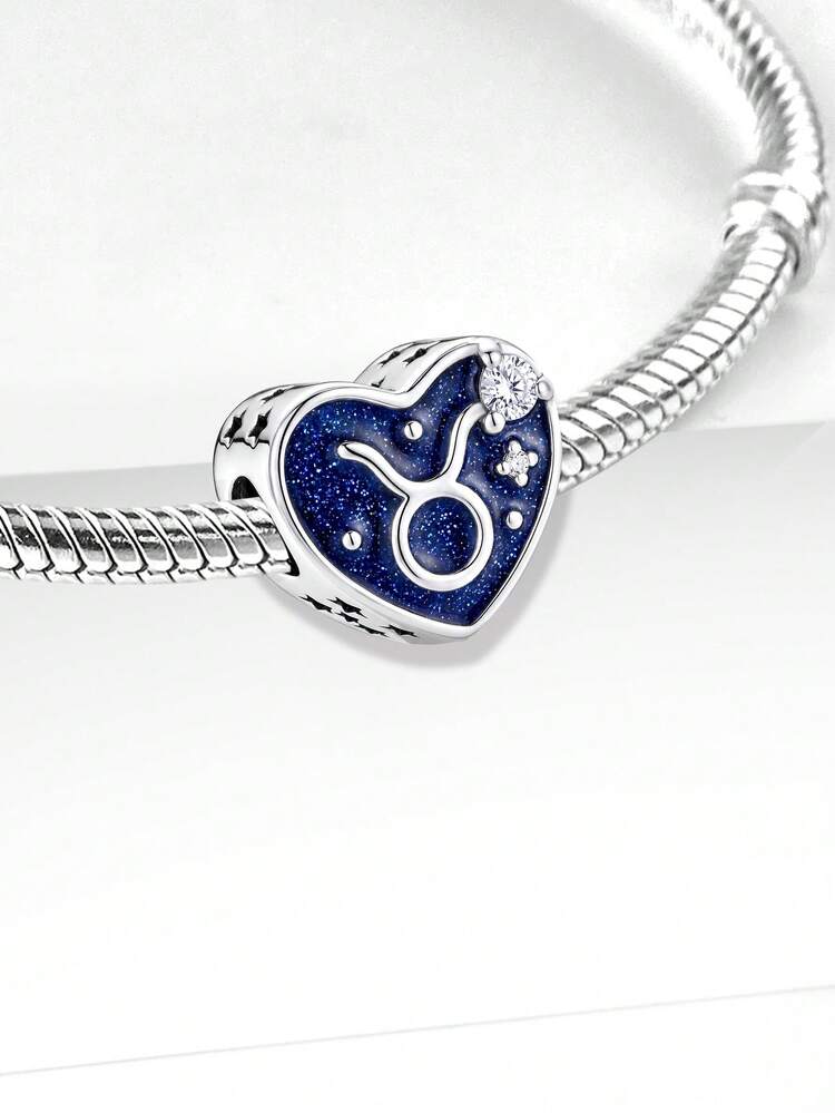 1pc Zodiac Starry Sky Beaded Charm, Suitable For Women, Can Be Used For Bracelet, Bangle And Other DIY Jewelry Making, A Beautiful Gift For Girlfriend. - Starry Constellations - View 9