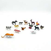 Juego de Simulación de Zoológico Modelos de Animales Juguetes de Imaginación Creativa para Niños - Animales salvajes en miniatura - Ver 11