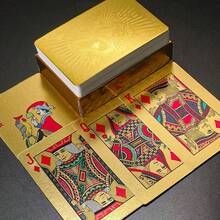 2pcs/Set Gold/Silver Playing Cards - Thickened Hard Structure - Suitable For All Ages, Double-Sided Non-Slip Texture Design, Applicable For Various Occasions - New Year, Beer Festival, April Fool's Day Playing Cards - Multicolor - View 9