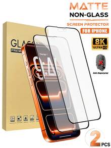 2片裝 17 Pro Max 6.9 吋 HD 霧面螢幕保護貼，超薄軟膜材質，相容 18Promax 18Pro 17 Pro、17 Air、16 Pro Max、16、16 Pro Max Plus、15 Pro Max、15、14、13、12 及 11，全螢幕覆蓋、防指紋、無氣泡、易安裝 - 無色 - 查看 31