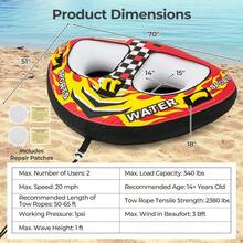 [Local Shipping] Towable Tube With Quick Connector And Drainage For Boating-XY554378 - FXC3YHL0RMKQ50 - View 4