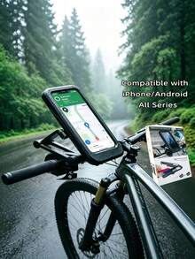 Waterproof Bicycle Phone Holder, 360° Adjustable Motorcycle Handlebar Phone Mount, Universal Phone Holder, Cycling Accessories - Multicolor - View 2
