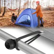 LOTANK Outdoor Elastic Fixing Rope Portable Heavy‑Duty Tie Straps For Tent Tarpaulin Awning Canopy Shelter And Luggage Securing - Multicolor - View 3