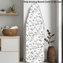 Elegant Floral Print Ironing Board Cover, Ironing Board Cover (Cover Only) 1pc, Heat-Resistant Fabric, Expandable Ironing Board Protective Cover/Replacement Cover Floral Pattern, Ironing Cover, Adjustable Size, Fits Most Ironing Boards, Drawstring Binding Design, Easy Installation, Suitable For Home And Travel Accessories, Modern Home Decor, Durable Ironing Cover Designed For Standard Ironing Boards - Narcissus - View 8