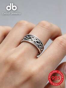 1pc S925 Sterling Silver Zirconia Celtic Knot Infinity Ring, Symbolic Of Eternity, Suitable For Women, Everyday Wear, Ideal Gift For Valentine's Day, Mother's Day, Music Festivals, Birthdays, Comes With Gift Box - Infinite Celtic - View 11