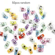 Mini Random Color Positioning Clips - Plastic Patch Sewing Clips - Hand Sewing Fabric Fixing Clips - DIY Craft Clips - 10/20/50/100pcs - A - View 10