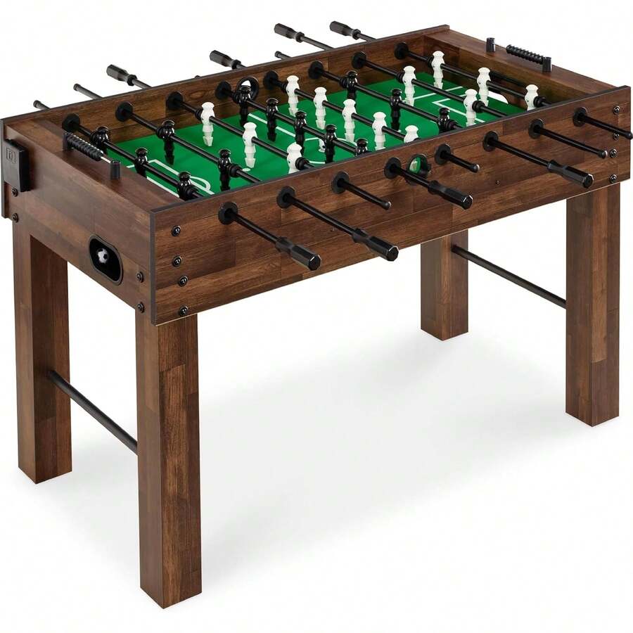 Full Size Fifty Four Inch Regulation Foosball Table Soccer Game Table With Two Balls And Two Cup Holders Durable Arcade Football Desk For Home Game Room Party - Gray - View 1