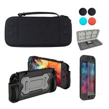 Ergonomic Storage Bag Compatible With Switch 2, Suitable For Storing Game Console And Accessories. Product Also Comes With Protective Case, Card Slot Box, Tempered Glass Film, Joystick Cap And Other Accessory Set - View 1