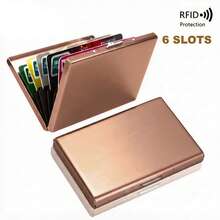 EIGIIS 金屬卡夾錢包 | 極簡 RFID 防盜刷錢包,中性款 | 附鈔票夾/現金帶卡夾 | 方便取用現金與卡片 - 彩色 - 查看 11