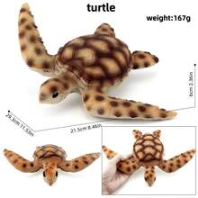 12 Styles 8-14Inch Soft PVC Sea Animal Models, Shark Turtle Octopus Manta Ray, Kids Educational Birthday Toy Gift - Multicolor - View 4