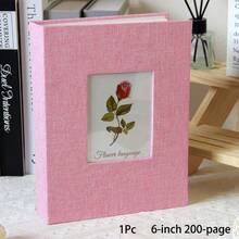 1pc Linen Photo Album, High-End Display Window Design, Acid-Free Inner Pages, Holds 26 Pages, 100 Photos, 4x6/5x7/8*10 Photos, Suitable For Family Memories, Wedding Keepsakes, Anniversary Gifts, Memory Album, Photo Storage, Home Decor Essential - Multicolor - View 20