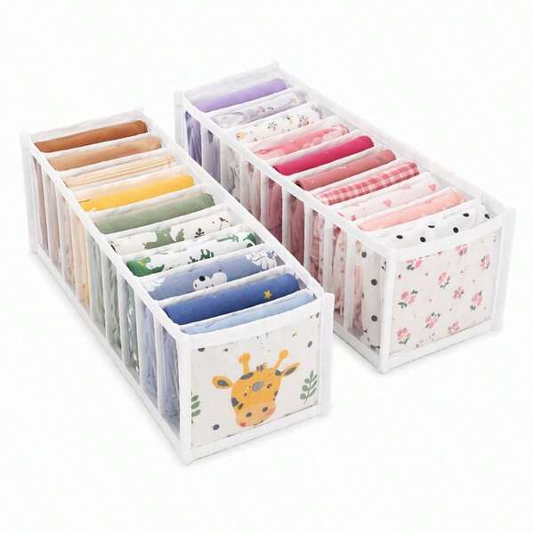 Kit 8 Organizadora Colmeia Para Gaveta Cuecas Meias 4-P/2-M/2-G
