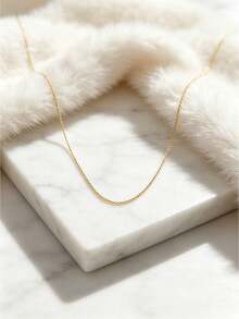 2pcs/Set Multi-Style Long Layered Chain Necklaces, 18K Gold Plated Stainless Steel, Clover, Twisted Dough, Round Snake Design, Stackable - Gold 2 - View 4