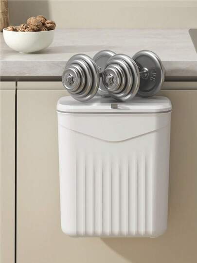 1件 8L/12L 廚房堆肥桶，適用於檯面或水槽下方，附蓋懸掛式小垃圾桶，適用於櫥櫃/浴室/臥室/室內堆肥桶，廚房、浴室、居家、家用商品、裝飾、廚房裝飾、客廳裝飾