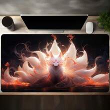 1pc XXL Gaming Mouse Pad / Desk Mat 2MM Thick Rubber Base,Non-Slip Bottom,Stitched Edges, Mooth Surface, Office Desk Accessories, University Essentials, Dorm Room Study Mat, Laptop Desk Protector - Multicolor - View 5