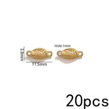 20 Peças Pingentes de Aço Inoxidável Banhados a Ouro 18K com Duplo Furo, Conectores Vintage Boho para Fabricação de Joias, Suprimentos para Fabricação de Joias DIY - Conector duplo suspenso - Visão 68