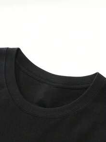 Funny Cat Math Formula T-Shirt - Short-Sleeved Cotton T-Shirt With Feline Comparisons, Perfect For Pet Owners Men's Summer Clothing - 黑色 - 查看 3