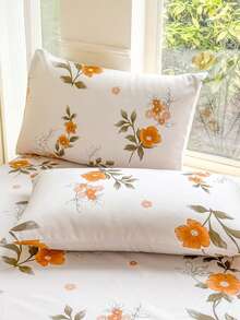 3pcs (1 Bed Skirt, 2 Pillowcases) Floral, Botanical, Striped, Plaid Pattern Printed Ruffle Bed Skirt Full Coverage Dust Cover With Skirt Hem And Pillowcases, Soft And Breathable Bedding Set With Elastic Waistband, Bohemian Style, Soft And Skin-Friendly, Suitable For Bedroom Use - Qianqiu Jing - View 10