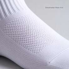 1/3/6 Pairs Non-Slip Football Socks With Grip Dots, Shock-Absorbing, Wear-Resistant, Thickened, Breathable Sports Football Socks - Multicolor - View 5