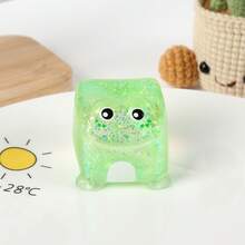 1PC Maltose Cube Squishy Slow Rebound Stress Relief Toy, Cute Cartoon Decompression Gadget, Perfect Easter Birthday Halloween Christmas Party Gift (Random Color) - Multicolor - View 7